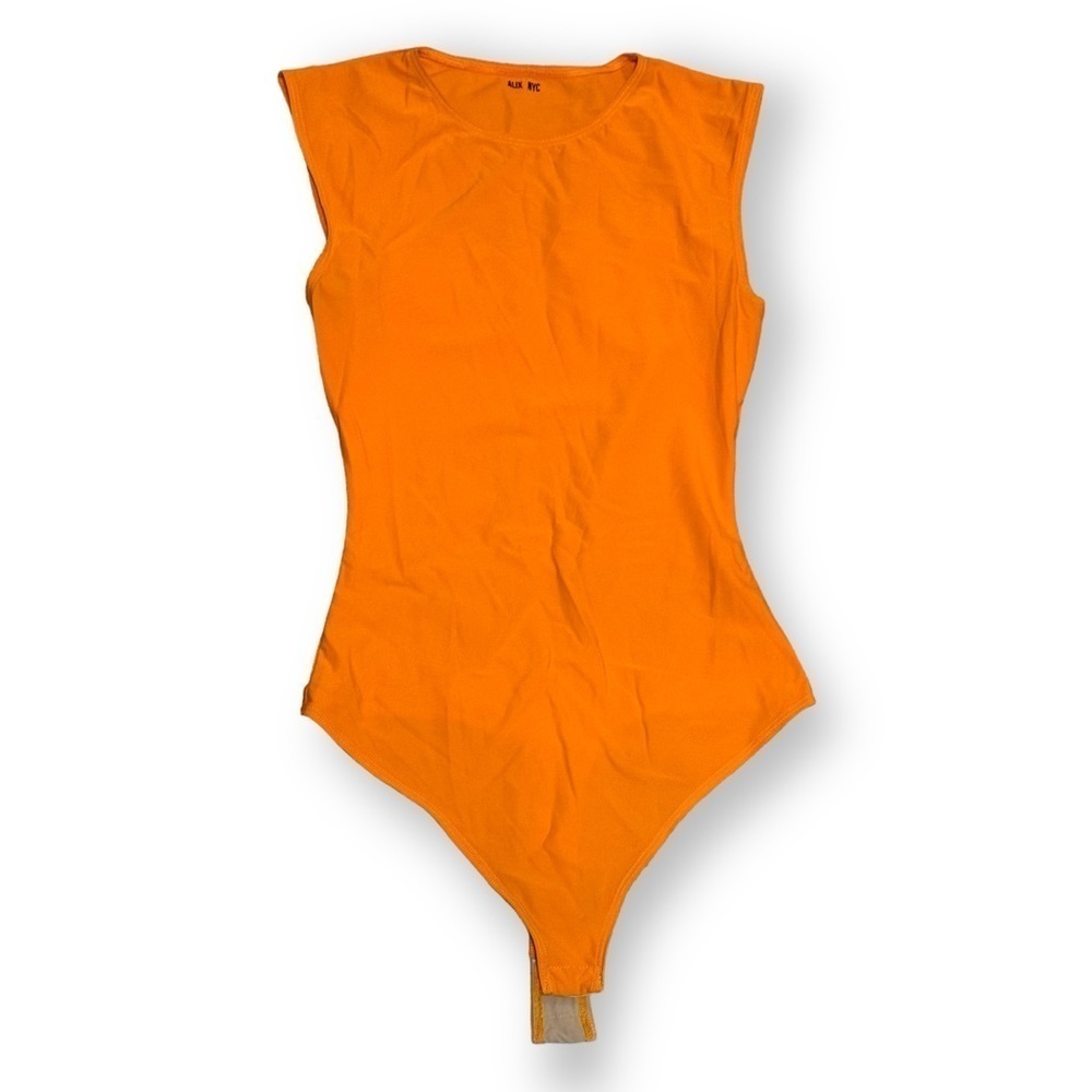 ALIX NYC Orange Sleeveless Bodysuit